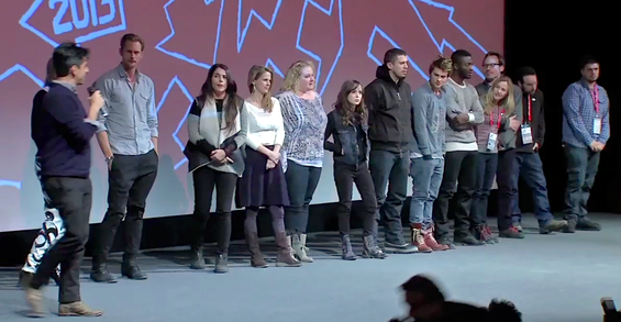 The cast of "The East" at the Sundance Film Festival in Park City Utah The cast of "The East" at the Sundance Film Festival in Park City Utah