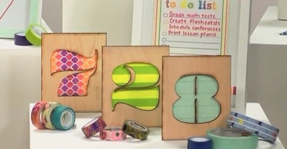 Kids can create fab DIY flashcards and fun bookmarks with Scotch brand washi tape.