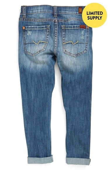 7 For All Mankind® 'Josefina' Distressed Roll Cuff Jeans (Toddler Girls, Little Girls & Big Girls) (Online Only). Nordstrom Anniversary Sale