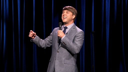 Comedian Andy Woodhull performs on "The Tonight Show Starring Jimmy Fallon" on Friday, August 8th.