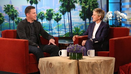 Channing Tatum dishes with Ellen Degeneres about getting in shape for the "Magic Mike" sequel, and the possibility of "Parks & Rec" star Chris Pratt and fellow actor Zac Efron joining the cast.