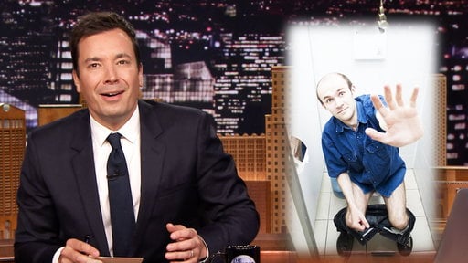 Jimmy Fallon pens thank you notes to the Colombian women's cycling team's uniforms, Pizza Hut, Apple iPhone, People who say 'I can't even', Scotland, The moment someone knocks on the bathroom stall and last but not least 'Meatloaf' on the Friday, September 19th episode of "The Tonight Show Starring Jimmy Fallon"!