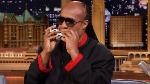 Stevie Wonder plays Fingertips and Mary Had a Little Lamb on the harmonica in honor of Jimmy Fallon's birthday on "The Tonight Show"!