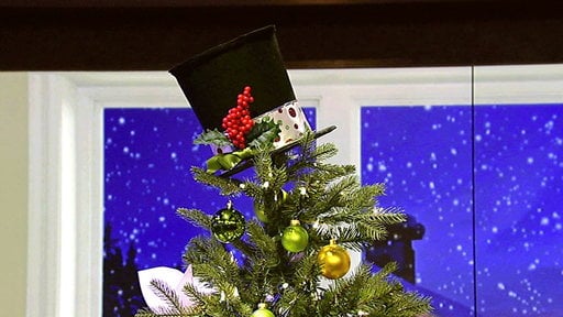 Learn how to make Clinton Kelly's adorable and festive Snowman Hat Tree Topper! He and Brooke Shields, Carla Hall and Daphne Oz made this great tree topper on the Friday, December 12th episode of "The Chew"!
