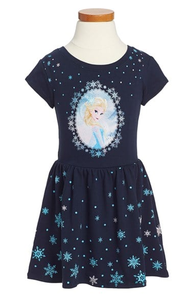 Mighty Fine 'Disney's Frozen - Picture Perfect Elsa' Cap Sleeve Dress (Toddler Girls, Little Girls & Big Girls)