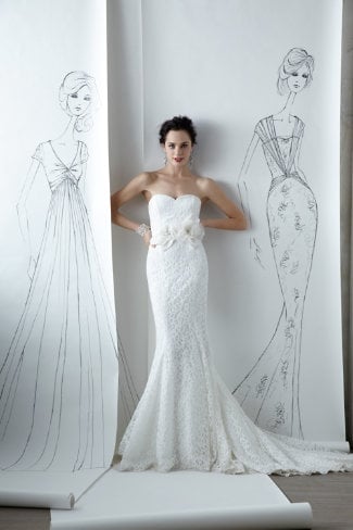 Poppy Trumpet Gown By Nicole Miller