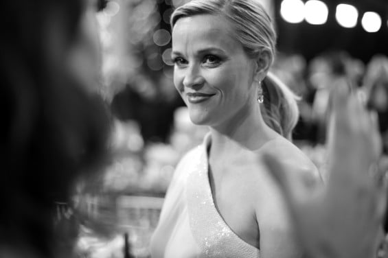 TNT's 21st Annual Screen Actors Guild Awards - Alternative Views LOS ANGELES, CA - JANUARY 25: (EDITORS NOTE: THIS IMAGE WAS SHOT IN BLACK & WHITE) Actress Reese Witherspoon attends TNT's 21st Annual Screen Actors Guild Awards at The Shrine Auditorium on January 25, 2015 in Los Angeles, California. 25184_023 (Photo by Charley Gallay/WireImage)