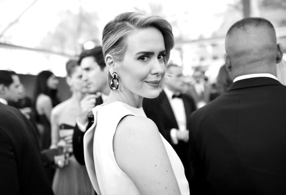 TNT's 21st Annual Screen Actors Guild Awards - Alternative Views LOS ANGELES, CA - JANUARY 25: (EDITORS NOTE: THIS IMAGE WAS SHOT IN BLACK & WHITE) Actress Sarah Paulson attends TNT's 21st Annual Screen Actors Guild Awards at The Shrine Auditorium on January 25, 2015 in Los Angeles, California. 25184_023 (Photo by Charley Gallay/WireImage) *** Local Caption *** Sarah Paulson EDITORS NOTE: THIS IMAGE WAS SHOT IN BLACK & WHITE Charley Gallay 2015 WireImage