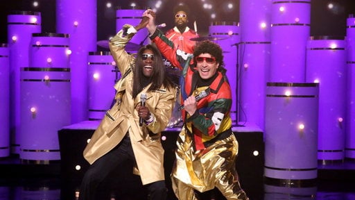 Don Cheadle and Jimmy Fallon star as 80's duo "Pleather and Jerry"!