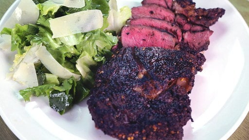 Chefs Mario Batali and Michael Symon show you how to make chef Mario's top secret Ribeye Tagliata with Escarole recipe on the Thursday, January 15th episode of "The Chew"!