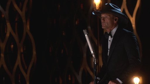 Watch country singer Tim McGraw performs "I'm not gonna miss you" from "Glen Campbell...I'll Be Me" at the 2015 Oscars (87th Annual Academy Awards) on Sunday, February 22, 2015.