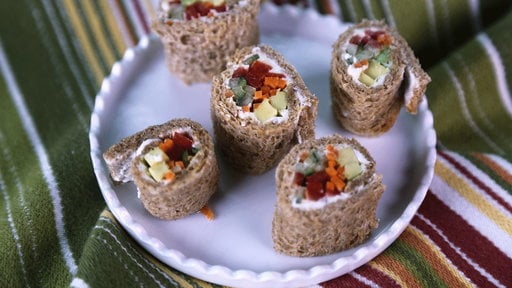Learn how to make the delicious veggie sushi bites that Daphne Oz prepared on the Wednesday, March 11th episode of "The Chew"!