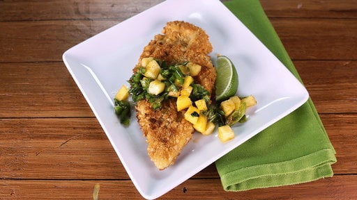 Clinton Kelly shows you how to make the delicious spring inspired macadamia crusted chicken with mango-citrus salsa he prepared on "The Chew" on Wednesday, March 11th.