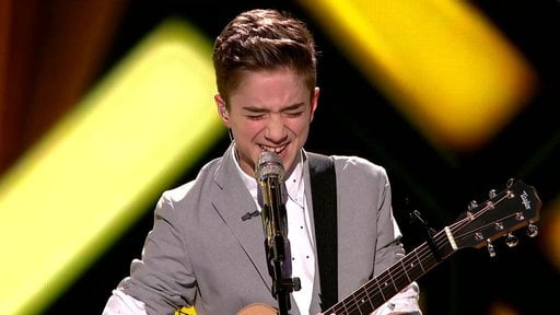 march 12, 2015 thursday, Super talented 15 year old, Daniel Seavey performs Pharrell Williams hit song "Happy" for American Idol judges Keith Urban, Jennifer Lopez and Harry Connick, Jr.