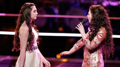 The Voice: Team Blake's teenagers Brenna Yaeger (age 19) and Kelsie May (age 16) battle it out to Reba McEntire's hit song "Fancy"!