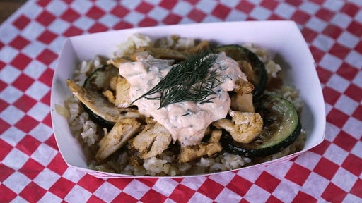 Learn how to make the crispy chicken with harissa tzatziki that Daphne Oz made on "The Chew" on Friday, March 27, 2015 with videos from the show.
