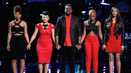 The Voice Season 8 Episode 16 Elimination Night Team Christina. America saved: Kimberley Nichole, India Carney. Christina Aguilera saved: Rob Taylor.