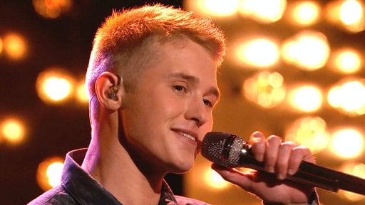 The Voice season 8 episode 19 top 10 perform: Corey Kent White of Team Blake Shelton sings the "King of Country", George Strait's 1981 hit "Unwound"