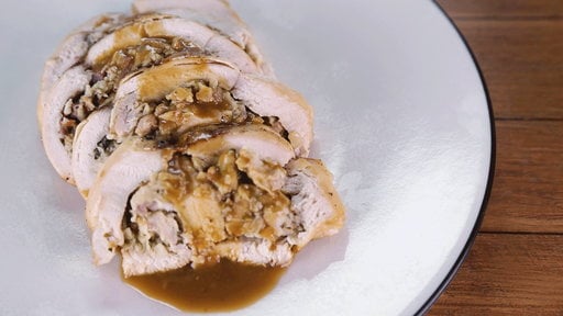 Learn how to make the delicious stuffed chicken lombardy style that chef Mario Batali and "The Age of Adaline" star Blake Lively made on "The Chew" on Wednesday, April 22, 2015.