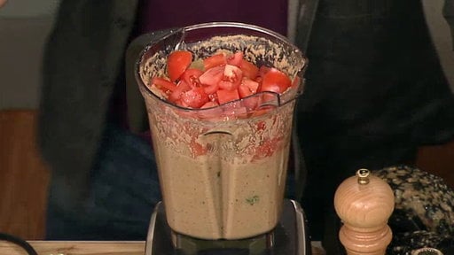 Learn how to make the amazing gazpacho with toasted almonds and cilantro pesto that chef Michael Symon made on "The Chew" on Wednesday, May 27th.