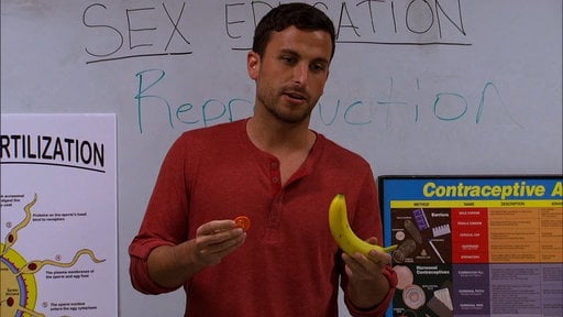 Watch The Bachelorette season 11 episode 4. Kaitlyn pranks the guys and has them teach a class full of child actors about sex ed.