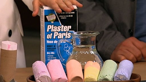 Daphne Oz shows you how to DIY sidewalk chalk with Plaster of Paris, tempera paint, and water on "The Chew" on Monday, June 29, 2015.