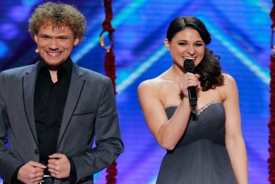 America's Got Talent Season 11 Episode 1: See 28 and 29 year old mentalists "The Clairvoyants" Thommy and Amelie stun the judges on AGT with their magical powers.