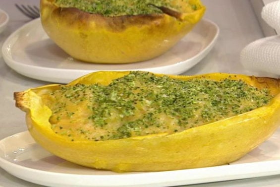 Watch registered dietitian and "From Junk Food To Joy Food" author Joy Bauer show Kathie Lee Gifford and Hoda Kotb how to make low calorie spaghetti squash macaroni and cheese and a delicious chocolate lava cake on the Tuesday, August 30, 2016 episode of the Today show.