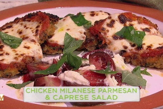 Watch renowned chef and "The Chew" co-host Mario Batali show Justin Bartha how to make delicious chicken Milanese parmesan on the Wednesday, September 7, 2016 episode of "The Chew."