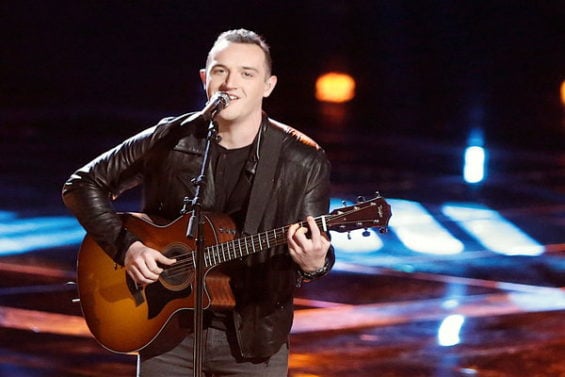 Watch The Voice Season 11 Episode 20 Live Top 11 Eliminations Videos: Aaron Gibson hopes for an instant save with his version of George Ezra's "Budapest."