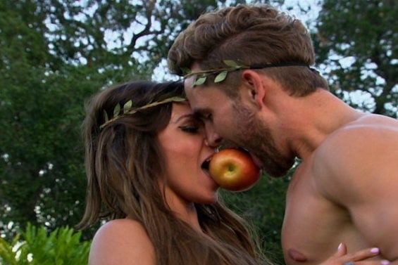 Watch The Bachelor Season 21 Episode 2: See Adam and Eve Wedding On the Bachelor. Brittany's themed photo shoot doesn't leave much to the imagination.