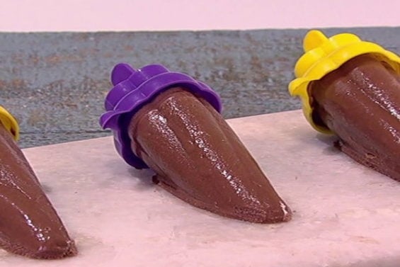 Watch chef Carla Hall make a frozen low calorie chocolate maltsicle on the Tuesday, January 3, 2017 episode of "The Chew."