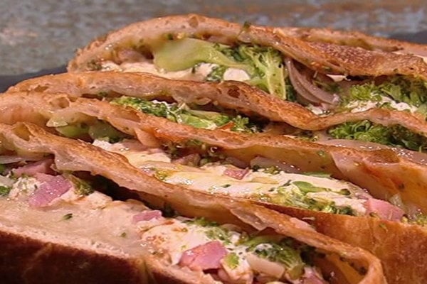 Watch chef Mario Batali show Daphne Oz and all of us at home how to make ham, broccoli and mozzarella Stromboli on the Thursday, February 9, 2017 episode of "The Chew."