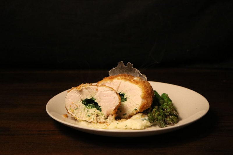 MasterChef Junior season 5 star Adam Wadhwani Chicken Kiev with Asparagus recipe.