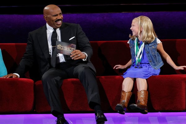 Watch Little Big Shots Season 2 Episode 2 "Little Barber Shop" Videos, Sunday, March 12, 2017: See Lilly Wilker, 10, a champion animal caller from New Bremen, Ohio mimic horses, a parrot, a dolphin and more. Steve Harvey tried his best too.
