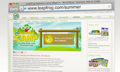 Go to Leapfrog.com/summer for more information. Go to Leapfrog.com/summer for more information.