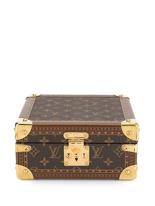 LOUIS VUITTON PRE-OWNED logo print jewellery case celebrities