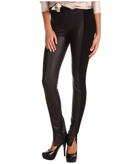 BCBGMAXAZRIA - Arlo Faux Leather Pintuck Legging in Black. Zappos
