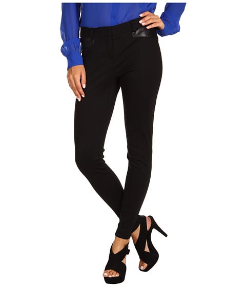 Cynthia Steffe - Mara Slim Ponte Pant in Rich Black. Zappos