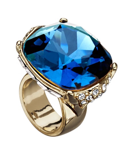 MM Crystal Montana Swarovski Crystal Blue and Bronze Ring. Max&Chloe