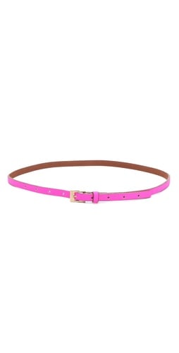 Since color blocking is such a huge trend this year, I'd totally incorporate this with a navy top or (your favorite colored top). Gorjana Century Waist Belt in Neon Pink.