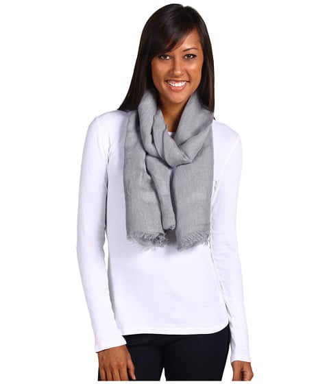 Love Quotes Linen Eyelash Fringe Scarf in Mercury. Zappos