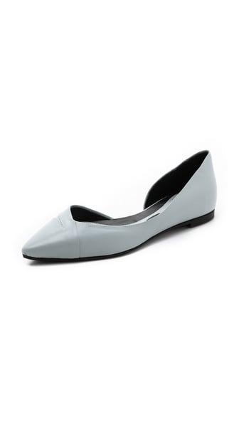 McQ - Alexander McQueen Ada Punk Pointed Toe Flats in ice mint. Shopbop