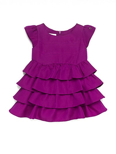 Gucci Infant's Ruffled Chiffon Dress in Violet