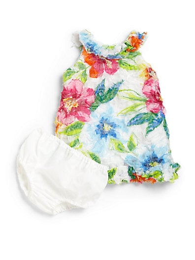 Isabel Garreton Infant's Floral Shift Dress & Bloomers Set
