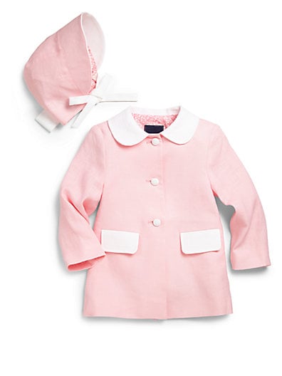 Oscar de la Renta Infant's Two-Piece Spring Coat & Bonnet Set