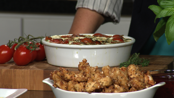 Hot Caprese dip