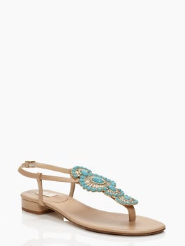 kate spade FIORE SANDALS with turquoise detail