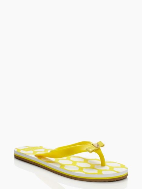 FIJI flip flop SANDALS in lemon yellow
