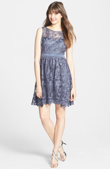 Adrianna Papell Lace Fit & Flare Dress